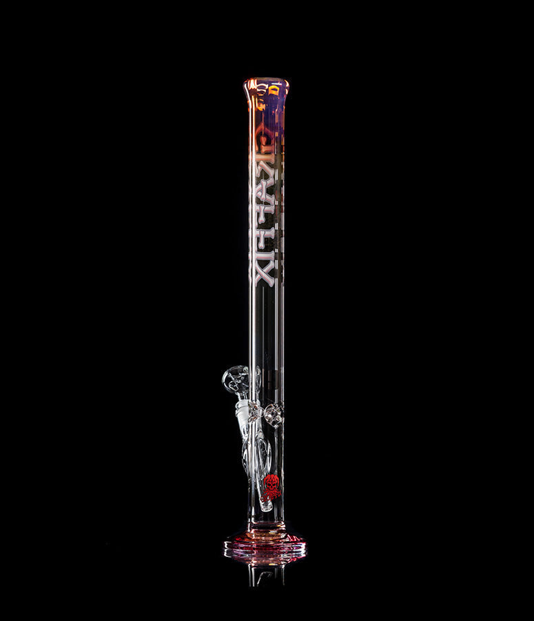 24" STRAIGHT + 9MM GLASS + GOLD FUMING