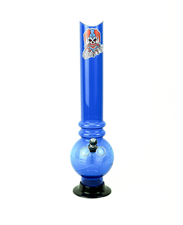 18-inch Graffix bubble acrylic bong in blue