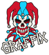Graffix jester skull logo